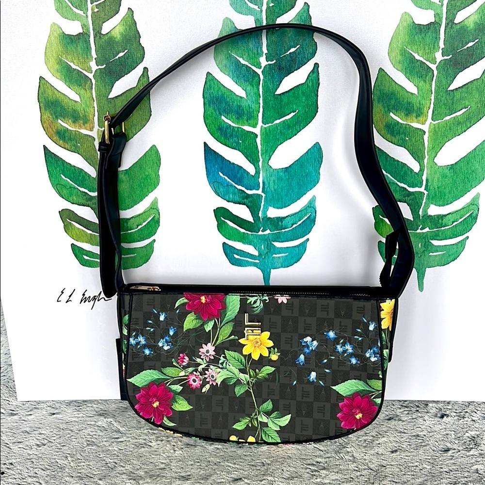 London Fog Floral Shoulder Bag